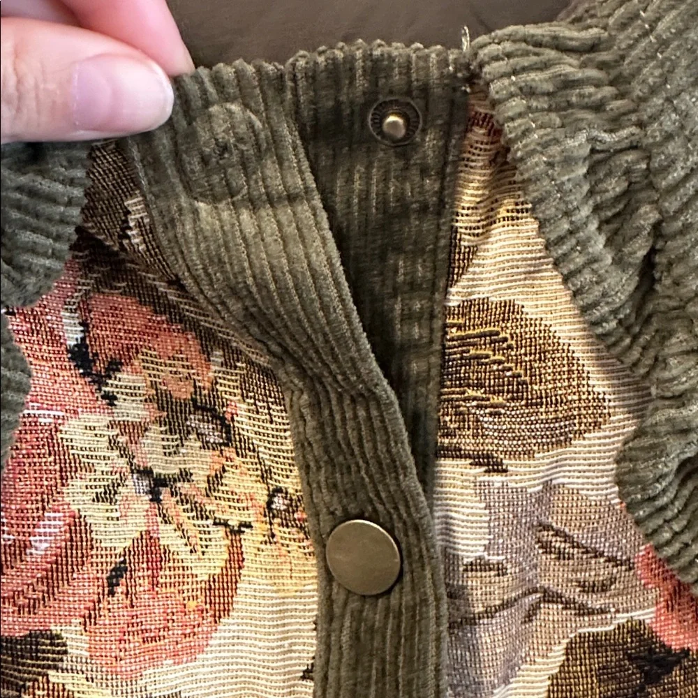 Vintage Style Jacquie The Label Floral Corduroy Women's Jacket - Picture 12 of 15